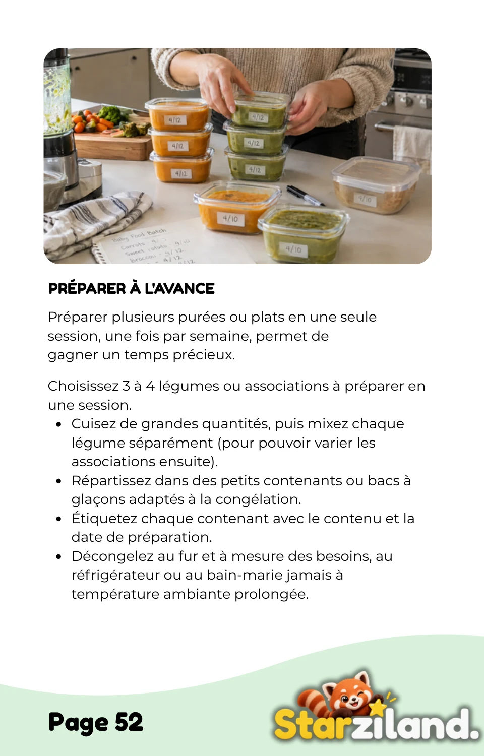 Pack Diversification Page du guide — organiser le batch cooking