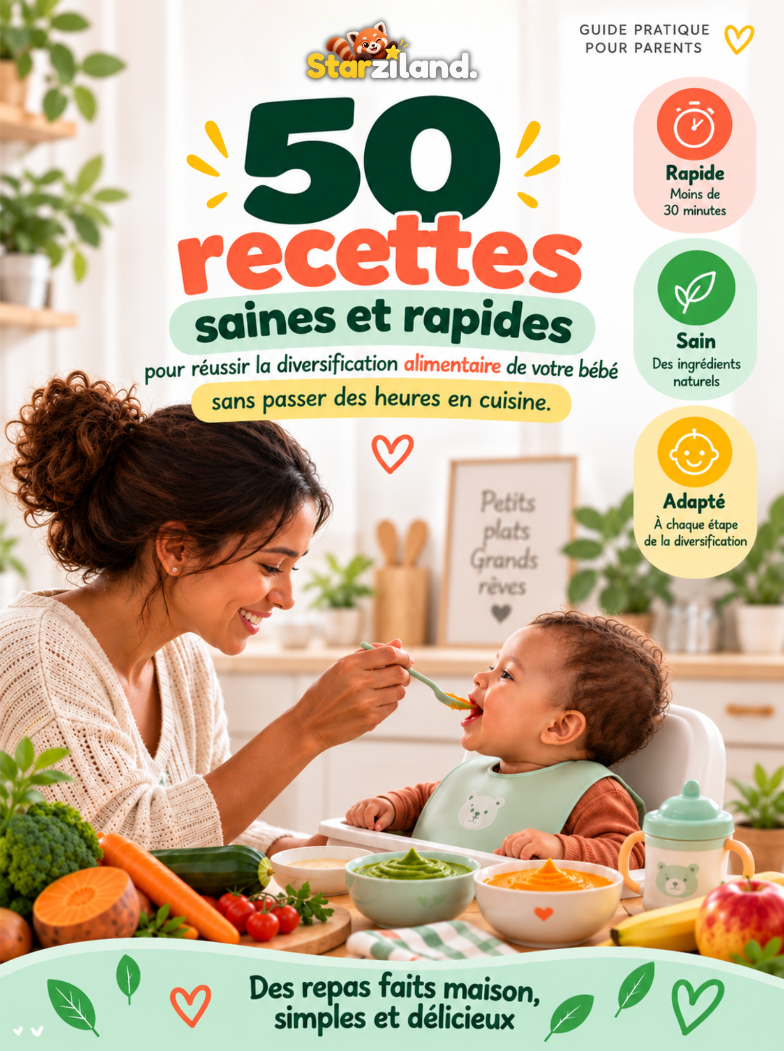 Pack Diversification 50 recettes saines & rapides